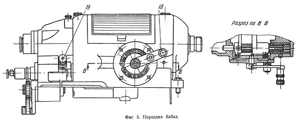 Передня бабка токарно-гвинторізного верстата 1612п, 1612в Передня бабка токарно-гвинторізного верстата 1612п, 1612в